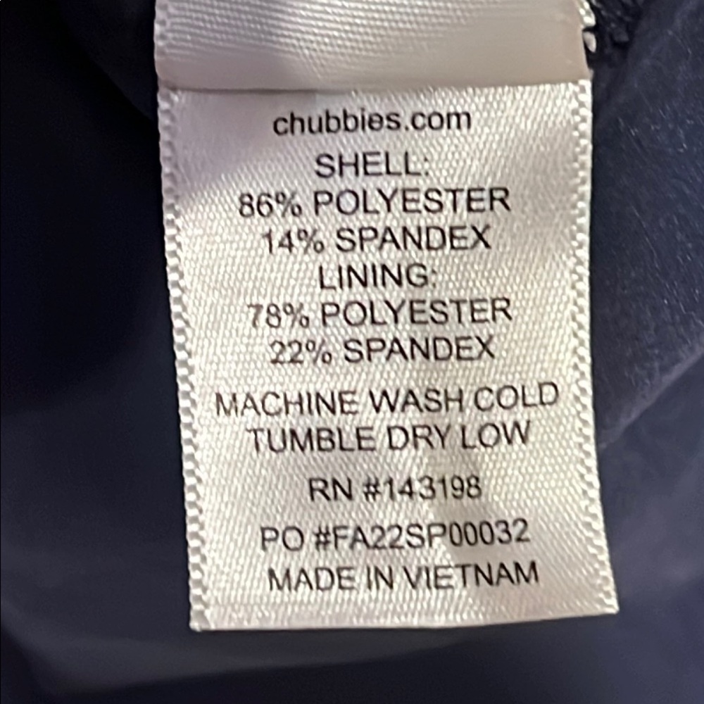 Chubbies Navy Compression Lining Performance Shor… - image 8